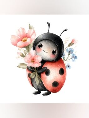 Lady Bug Custom Fridge Magnet Kitchen Decor
